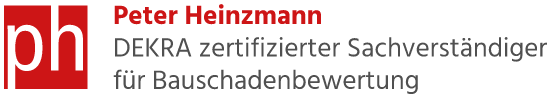 Peter Heinzmann
DEKRA zertifizierter Sachverständiger für Bauschadenbewertung