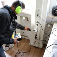 Leckortung an Heizungsleitung